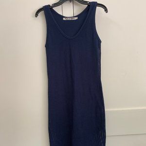 Michael Stars, dress, below the knee, navy, xs,